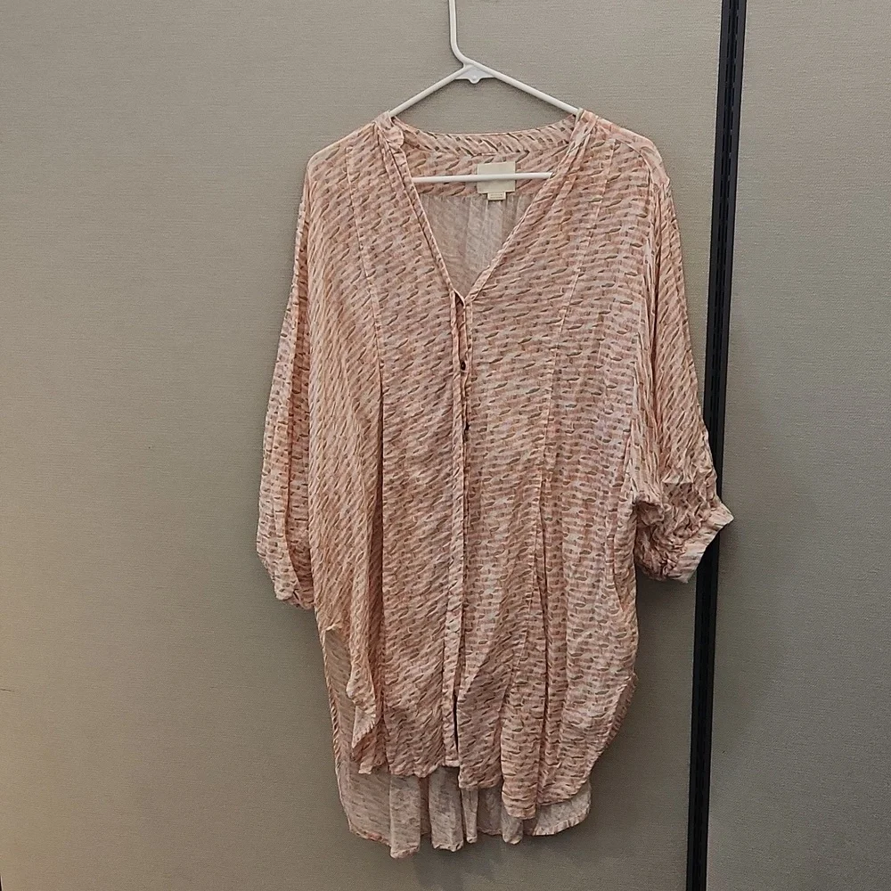 Maeve Lena Yarn Dyed Tunic Size Medium - Picture 2 of 15